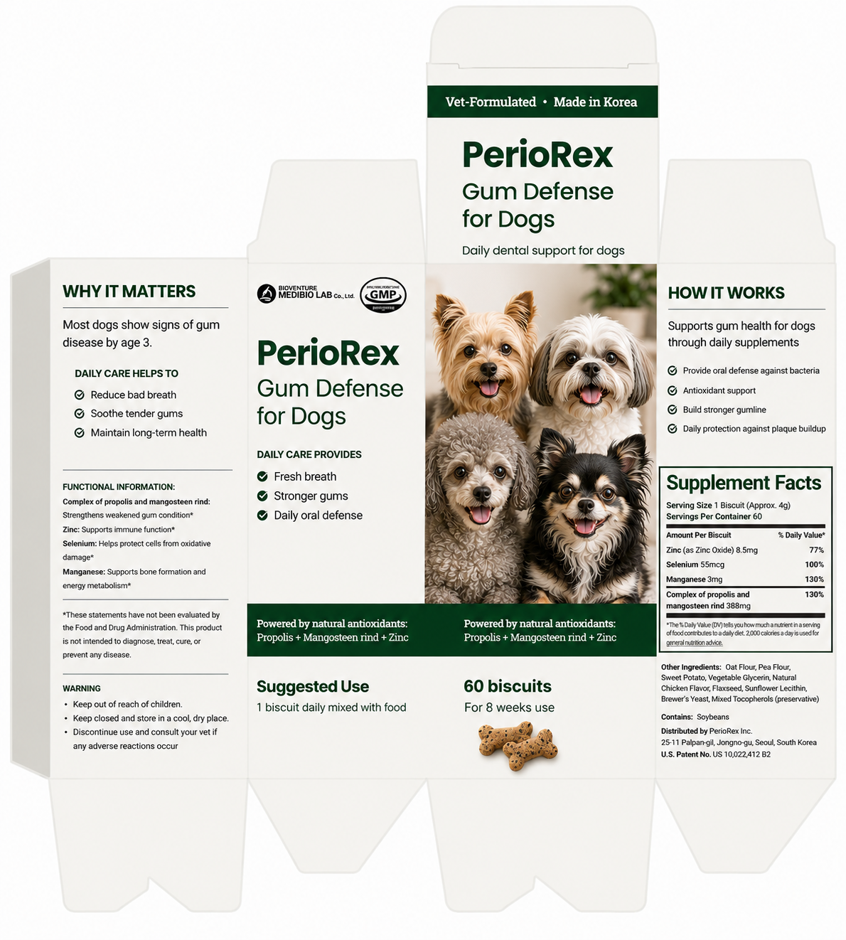PerioRex Gum Defence for Dogs packaging